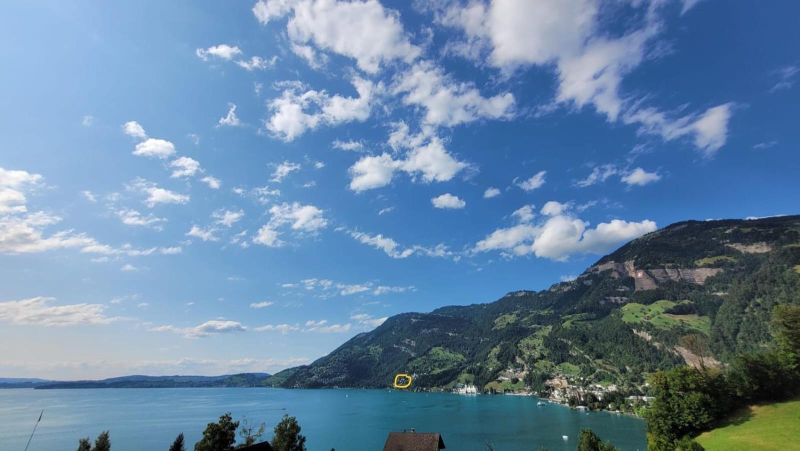 Villa Bootsmann Mit Spektakulaerer Seesicht Nahe Badestrand Vitznau Exterior foto